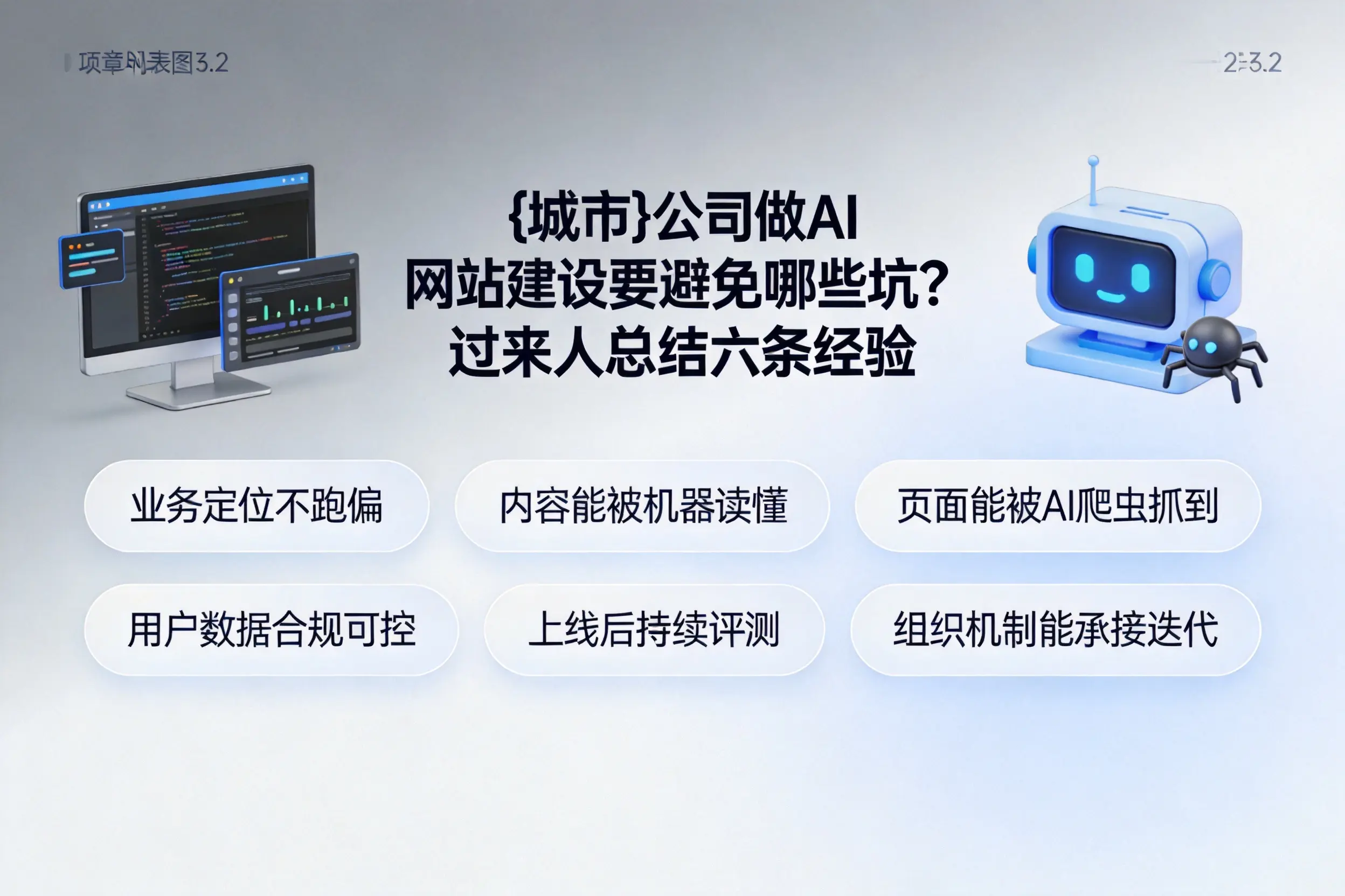嘉峪关公司做AI网站建设要避免哪些坑?过来人总结六条经验