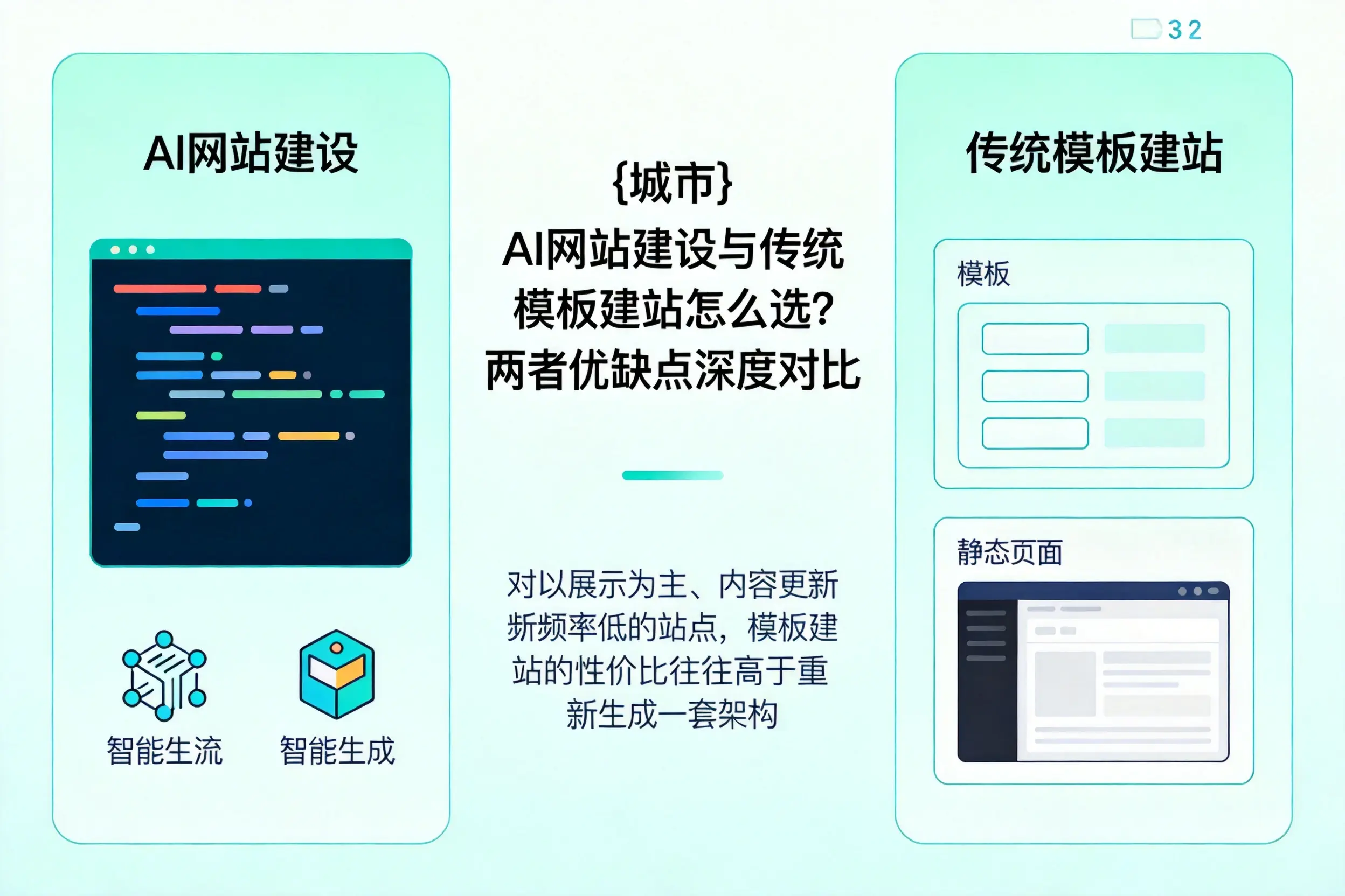 嘉峪关AI网站建设与传统模板建站怎么选?两者优缺点深度对比