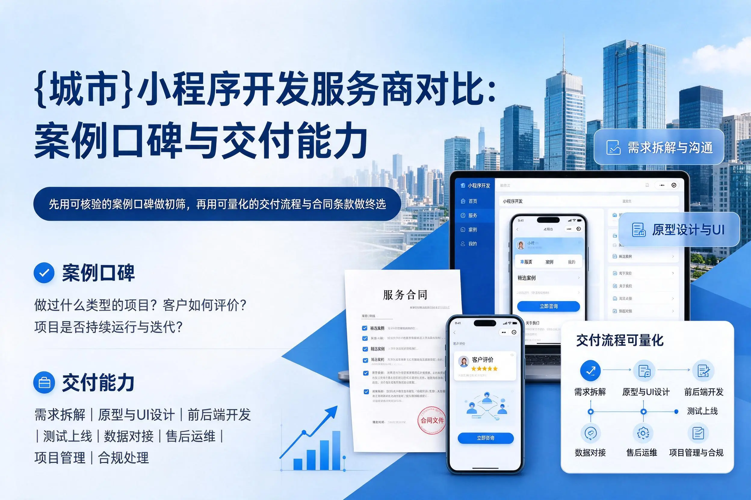 嘉峪关小程序开发服务商对比：案例口碑与交付能力