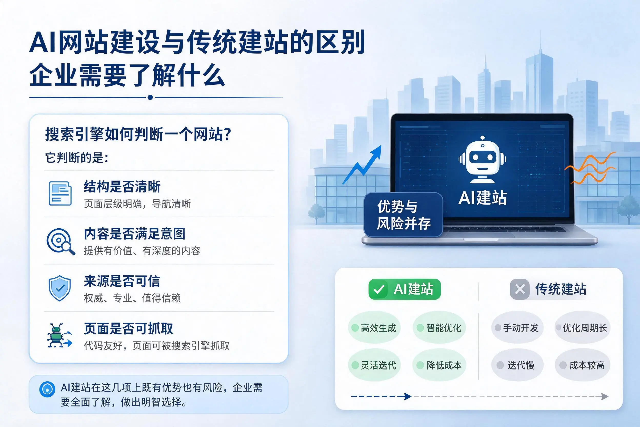 AI网站建设与传统建站的区别,嘉峪关企业需要了解什么