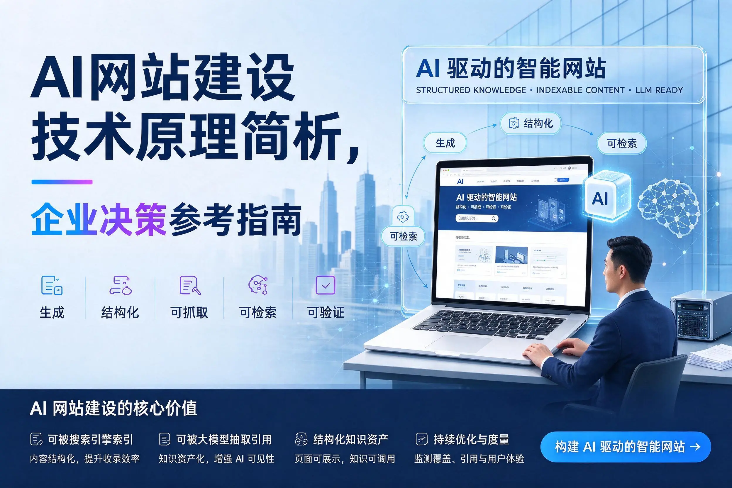 AI网站建设技术原理简析,嘉峪关企业决策参考指南
