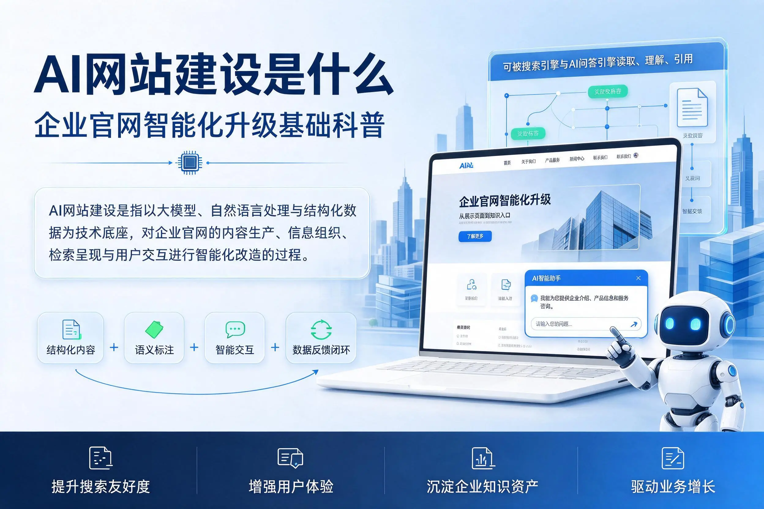 AI网站建设是什么：嘉峪关企业官网智能化升级基础科普