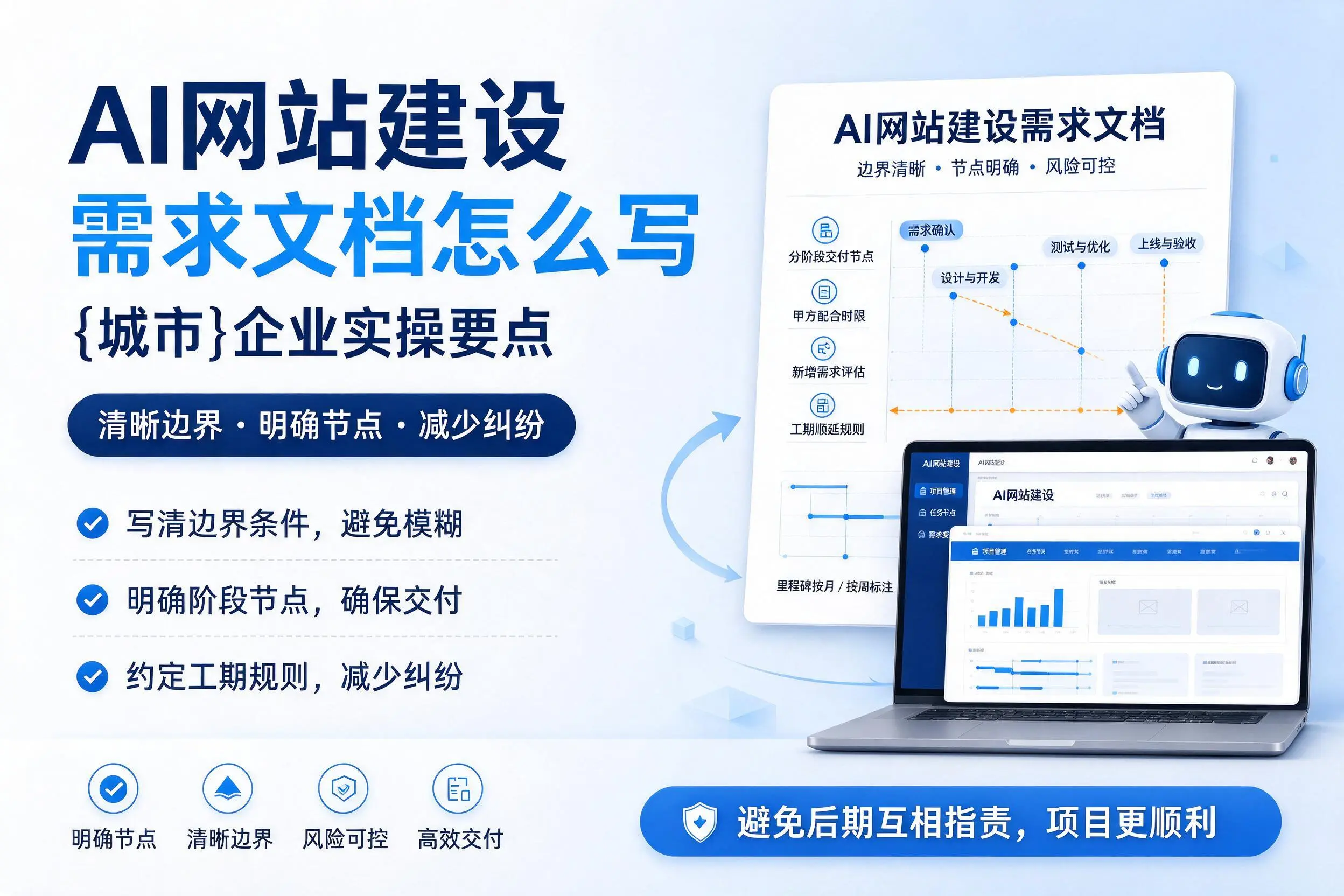 AI网站建设需求文档怎么写,嘉峪关企业实操要点